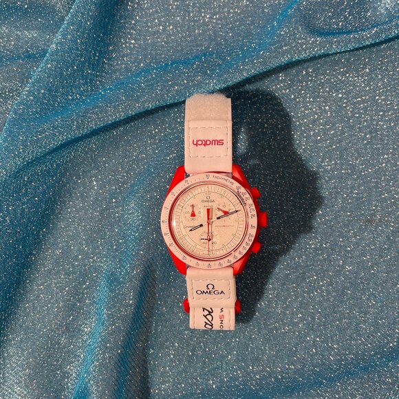 ?Swatch X Omega Bioceramic Moonswatch Mission To Mars Watch main image 6